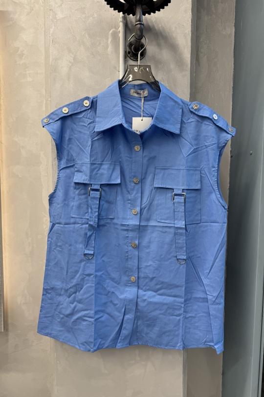 Chemises & blouses Femme Bleu ciel 2W Paris 2WH41 Efashion Paris