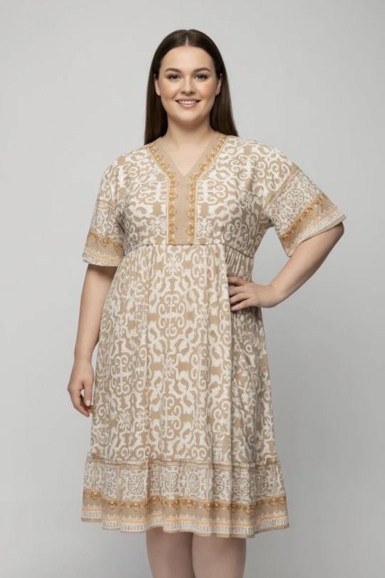 Robes & Combinaisons Femme Beige 2W Paris 2WR06 Efashion Paris