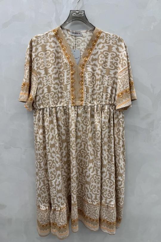 Robes & Combinaisons Femme Beige 2W Paris 2WR06 Efashion Paris