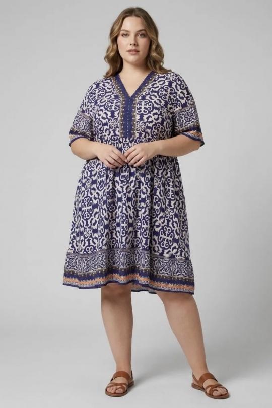 Robes & Combinaisons Femme Bleu roi 2W Paris 2WR06 Efashion Paris