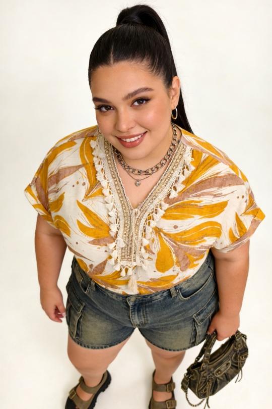 Tops Femme Jaune 2W Paris 2WH55 Efashion Paris