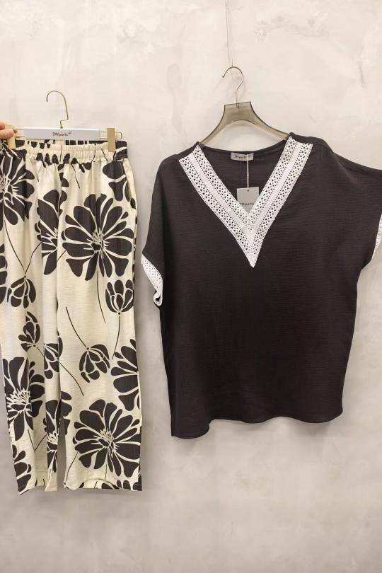 Ensembles Femme Noir 2W Paris 2WH59 ET 2WP06 ENSEMBLE Efashion Paris