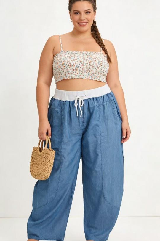 Pantalons Femme Bleu jean 2W Paris IT661637 Efashion Paris