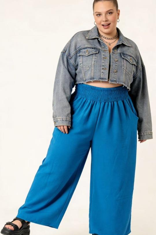 Pantalons Femme Bleu roi 2W Paris IT661744 Efashion Paris