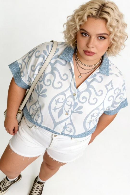 Shirts & blouses  Women White 2W Paris IT17733 BAROQUE Efashion Paris