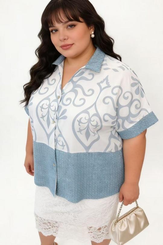 Shirts & blouses  Women White 2W Paris IT17733 BAROQUE Efashion Paris