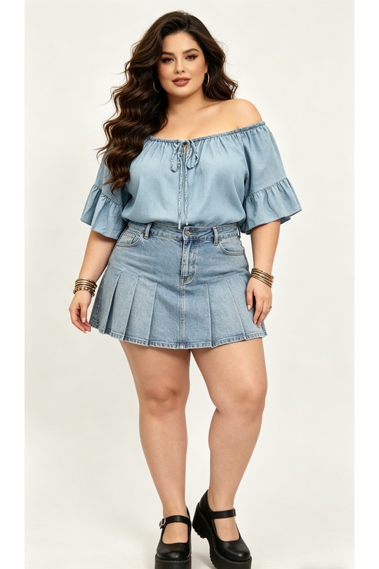 Tops Femme Bleu ciel 2W Paris IT661085 JEAN LYOCELL Efashion Paris