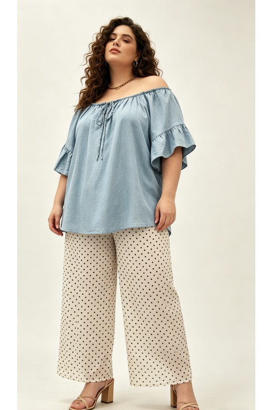 Tops Femme Bleu ciel 2W Paris IT661085 JEAN LYOCELL Efashion Paris