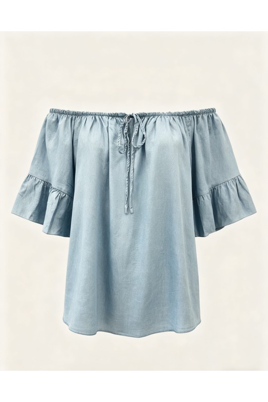 Tops Femme Bleu ciel 2W Paris IT661085 JEAN LYOCELL Efashion Paris