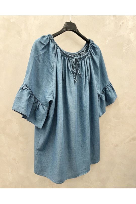 Tops Femme Bleu jean 2W Paris IT661085 JEAN LYOCELL-JEAN Efashion Paris