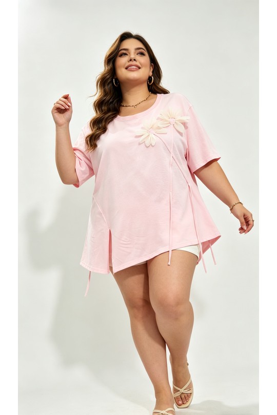 T-shirts Femme Rose 2W Paris 2WH603-ROSE Efashion Paris