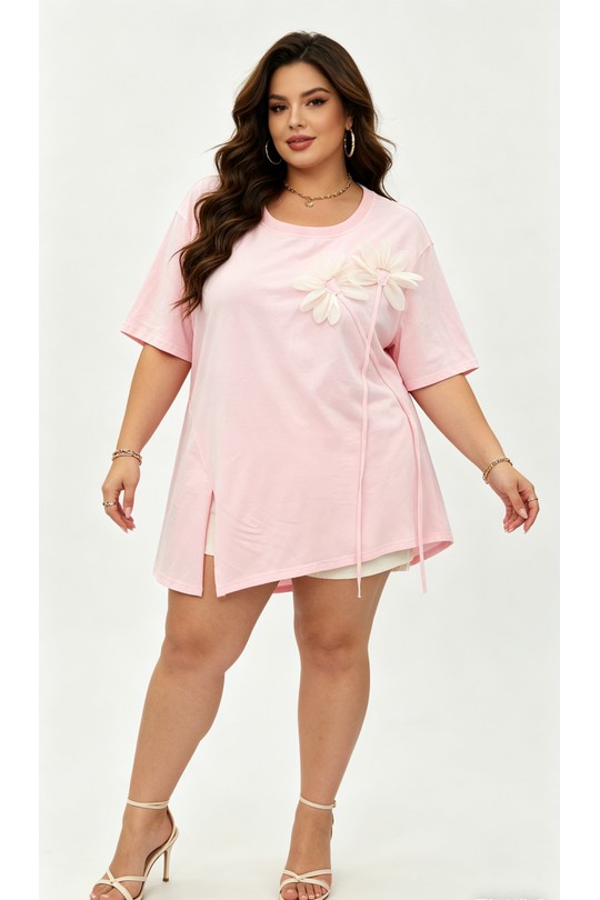 T-shirts Femme Rose 2W Paris 2WH603-ROSE Efashion Paris