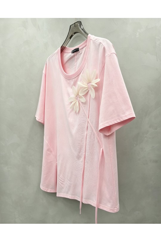 T-shirts Femme Rose 2W Paris 2WH603-ROSE Efashion Paris