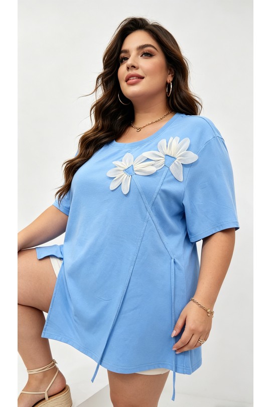 T-shirts Femme Bleu 2W Paris 2WH603-BLEU Efashion Paris