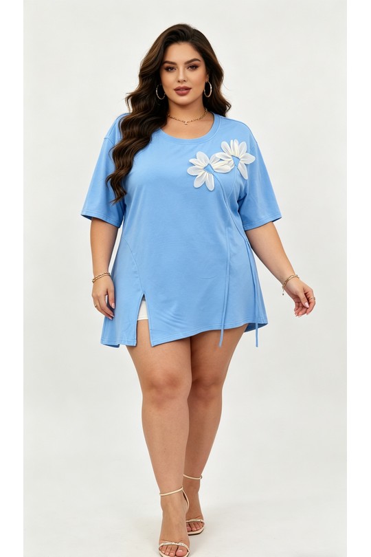 T-shirts Femme Bleu 2W Paris 2WH603-BLEU Efashion Paris