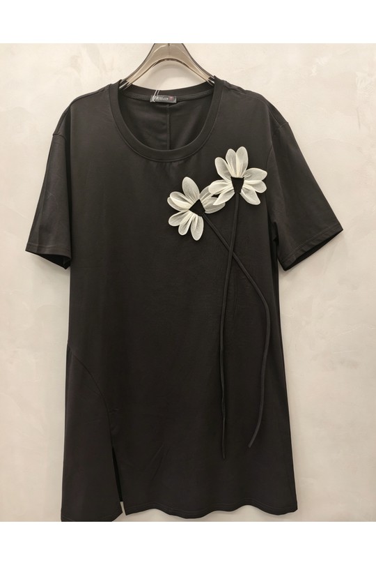 Robes & Combinaisons Femme Noir 2W Paris 2WH613-NOIR Efashion Paris