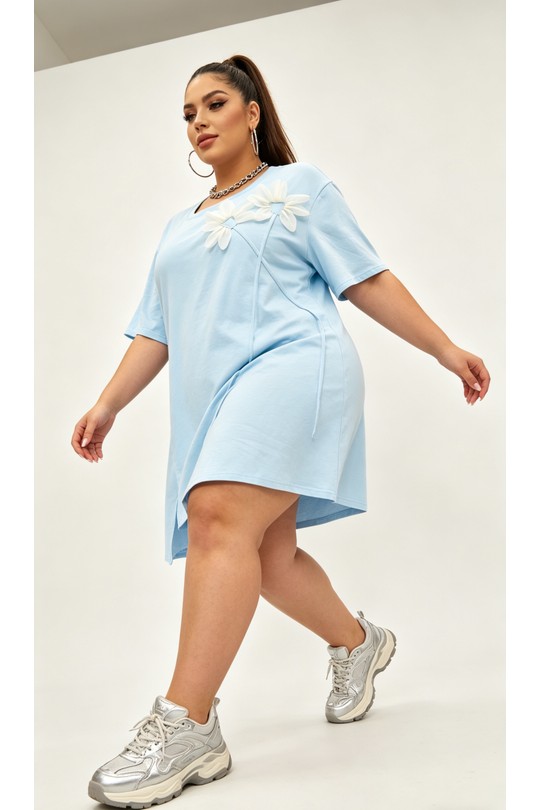 Robes & Combinaisons Femme Bleu ciel 2W Paris 2WH613-BLEUCIEL Efashion Paris