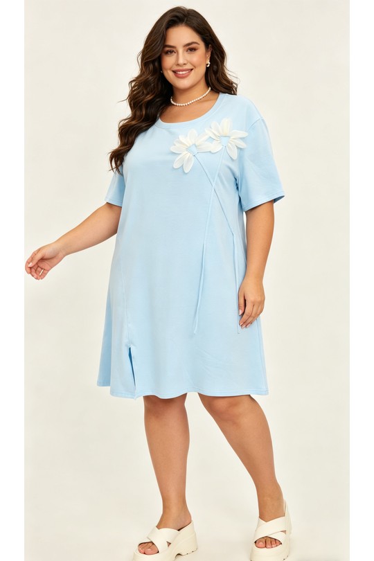 Robes & Combinaisons Femme Bleu ciel 2W Paris 2WH613-BLEUCIEL Efashion Paris