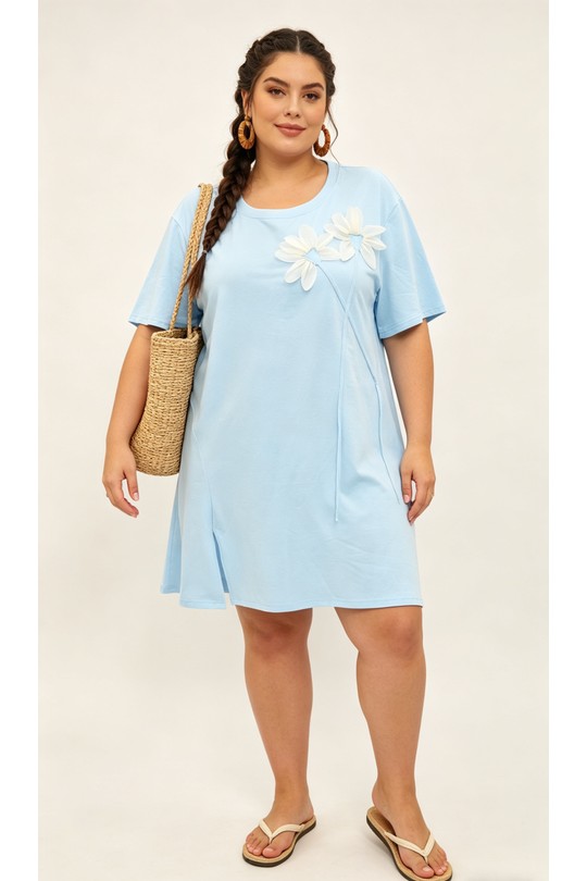 Robes & Combinaisons Femme Bleu ciel 2W Paris 2WH613-BLEUCIEL Efashion Paris