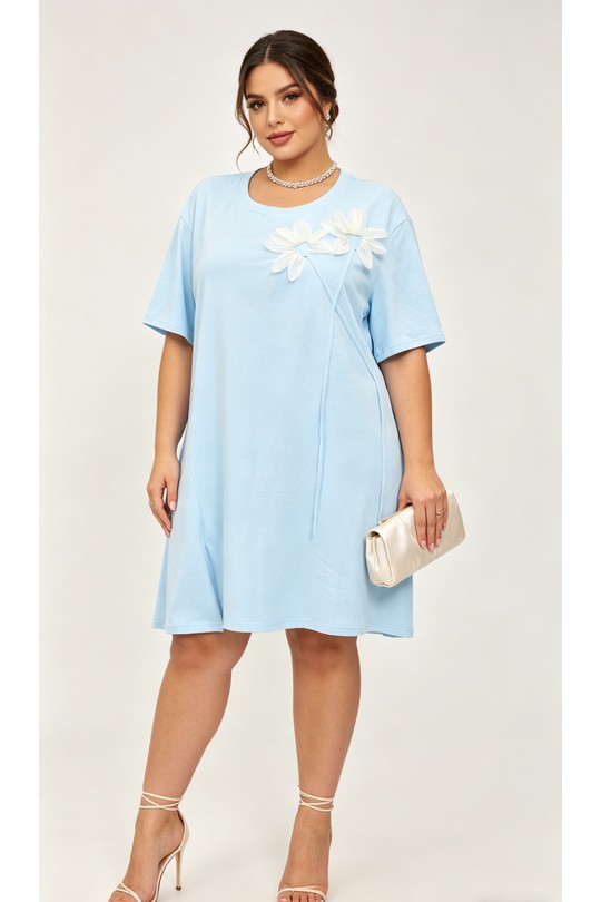 Robes & Combinaisons Femme Bleu ciel 2W Paris 2WH613-BLEUCIEL Efashion Paris