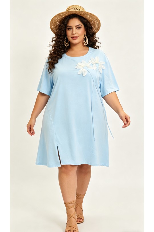 Robes & Combinaisons Femme Bleu ciel 2W Paris 2WH613-BLEUCIEL Efashion Paris