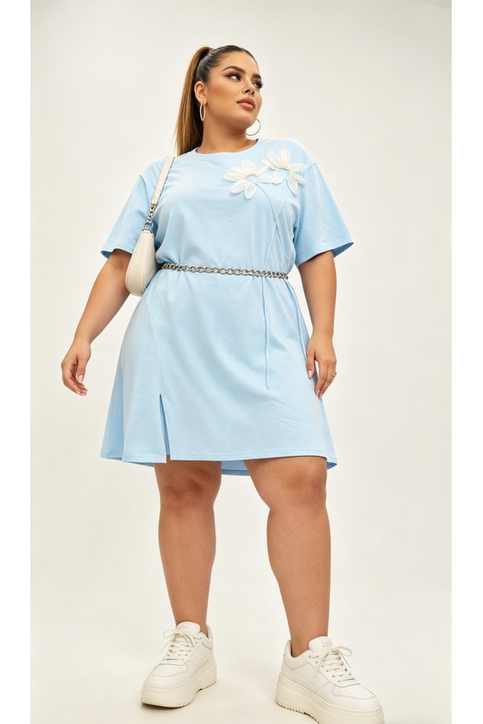 Robes & Combinaisons Femme Bleu ciel 2W Paris 2WH613-BLEUCIEL Efashion Paris