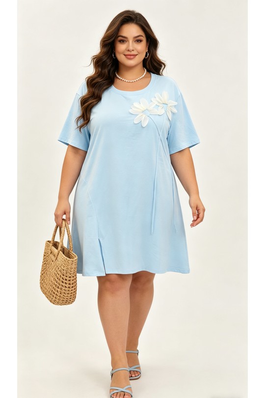 Robes & Combinaisons Femme Bleu ciel 2W Paris 2WH613-BLEUCIEL Efashion Paris