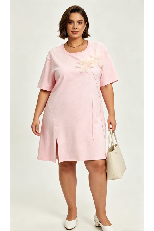 Robes & Combinaisons Femme Rose 2W Paris 2WH613-ROSE Efashion Paris