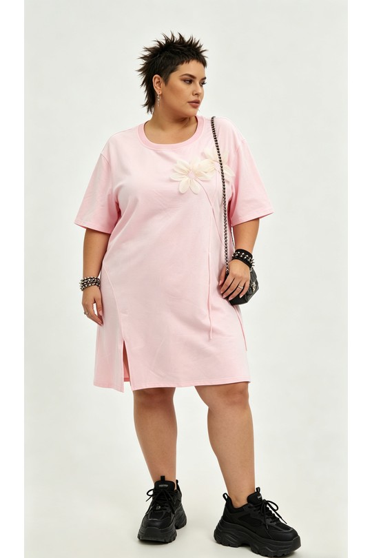 Robes & Combinaisons Femme Rose 2W Paris 2WH613-ROSE Efashion Paris