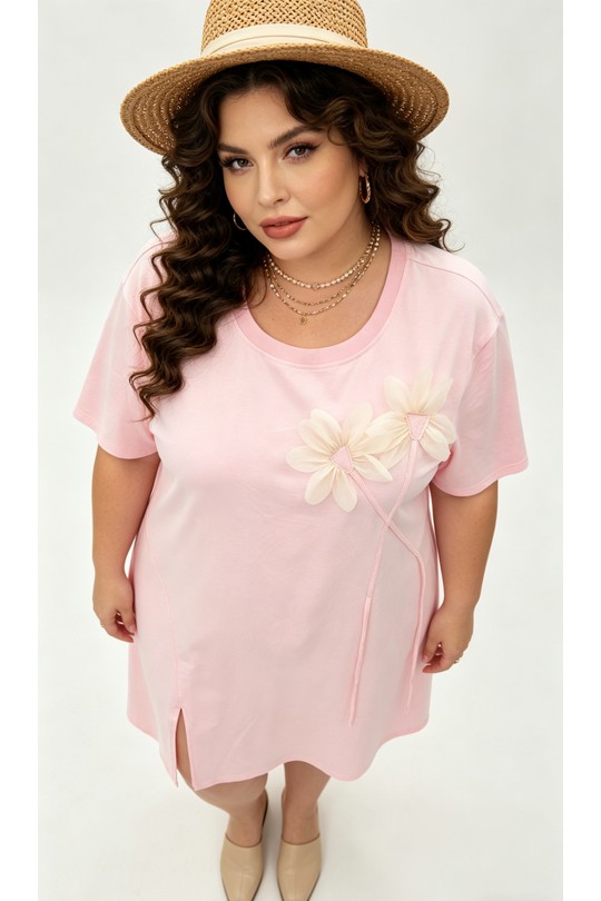 Robes & Combinaisons Femme Rose 2W Paris 2WH613-ROSE Efashion Paris