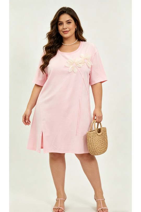 Robes & Combinaisons Femme Rose 2W Paris 2WH613-ROSE Efashion Paris