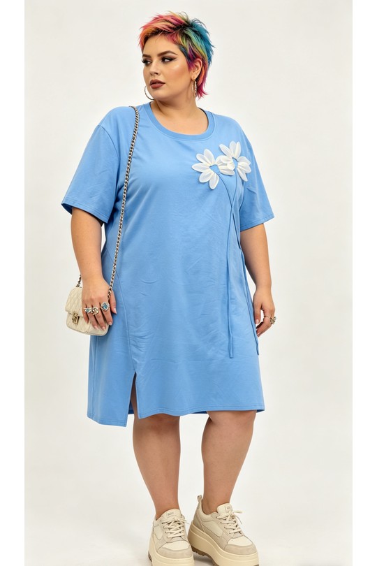 Robes & Combinaisons Femme Bleu 2W Paris 2WH613-BLEU Efashion Paris