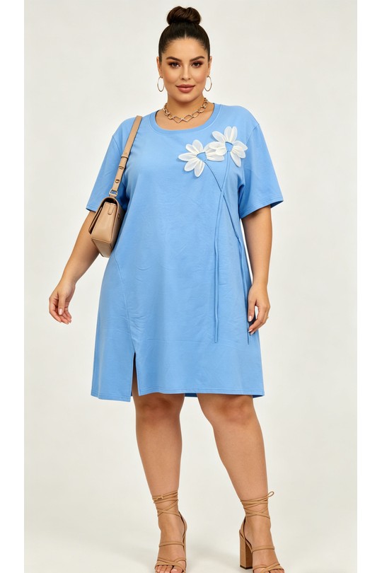 Robes & Combinaisons Femme Bleu 2W Paris 2WH613-BLEU Efashion Paris