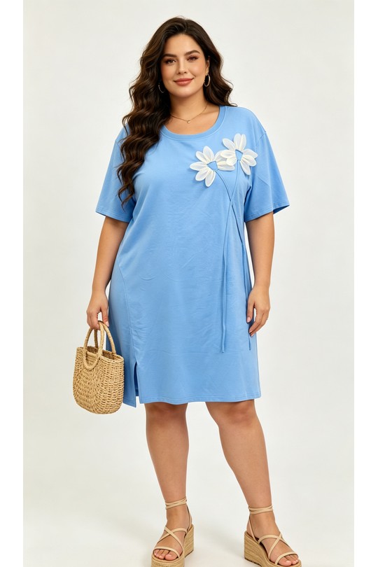 Robes & Combinaisons Femme Bleu 2W Paris 2WH613-BLEU Efashion Paris