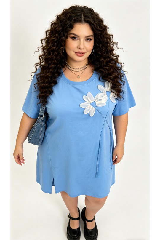 Robes & Combinaisons Femme Bleu 2W Paris 2WH613-BLEU Efashion Paris