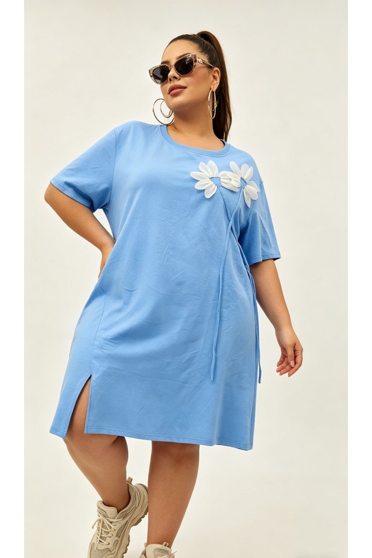 Robes & Combinaisons Femme Bleu 2W Paris 2WH613-BLEU Efashion Paris