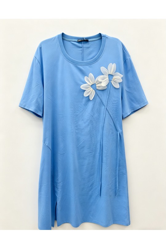 Robes & Combinaisons Femme Bleu 2W Paris 2WH613-BLEU Efashion Paris