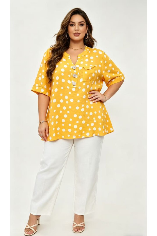 Chemises & blouses Femme Jaune 2W Paris 2WH608-JAUNE Efashion Paris