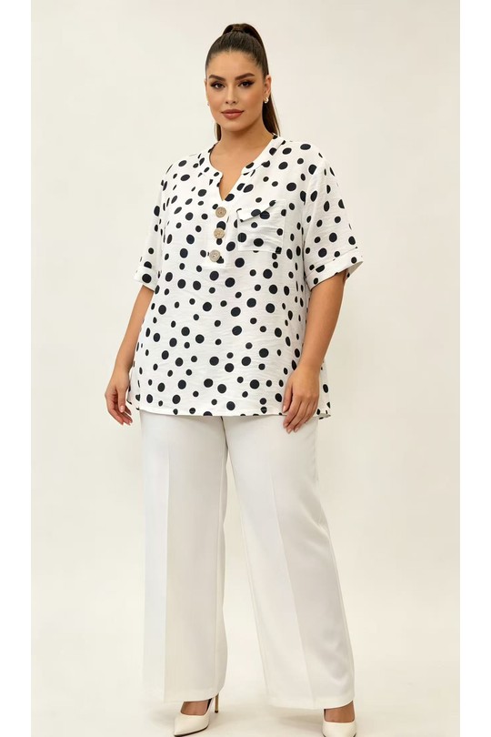 Chemises & blouses Femme Blanc 2W Paris 2WH608-BLANC Efashion Paris