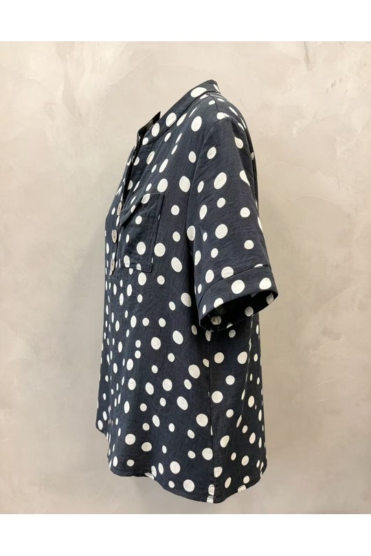 Chemises & blouses Femme Noir 2W Paris 2WH608-NOIR Efashion Paris