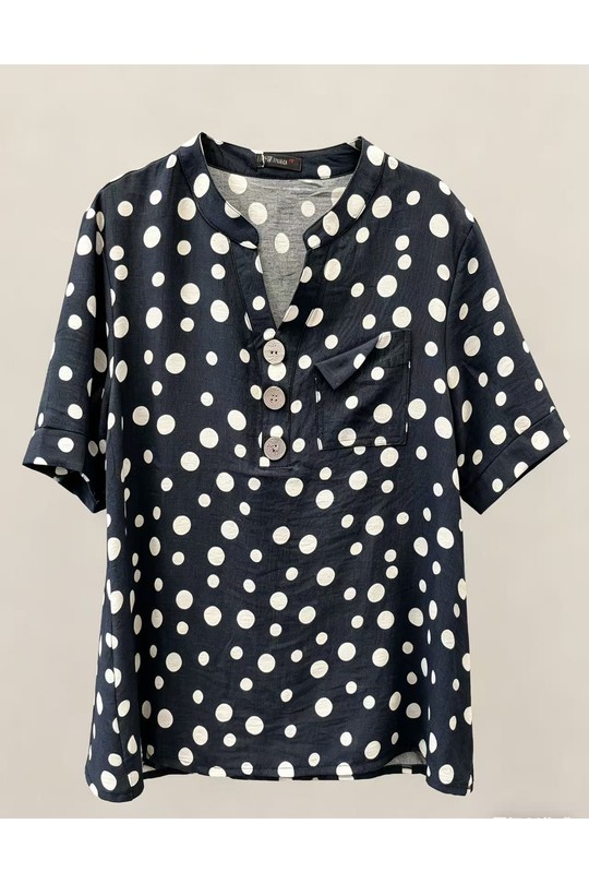 Chemises & blouses Femme Noir 2W Paris 2WH608-NOIR Efashion Paris