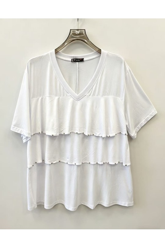 T-shirts Femme Blanc 2W Paris 2WH618-BLANC Efashion Paris