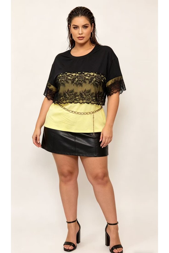 Tuniques Femme Jaune 2W Paris 2WH610-JAUNE Efashion Paris