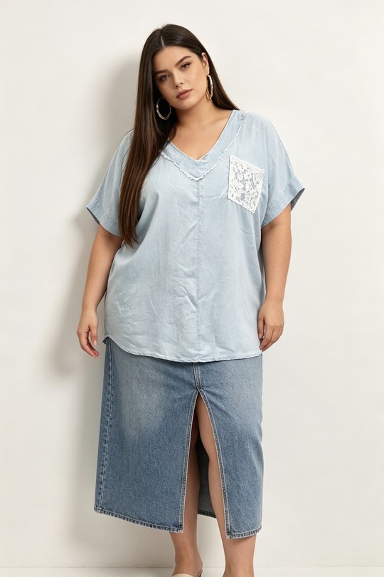 Tops Femme Bleu ciel 2W Paris IT661761-BLEUCIEL Efashion Paris