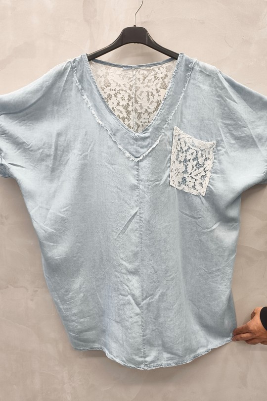 Tops Femme Bleu ciel 2W Paris IT661761-BLEUCIEL Efashion Paris