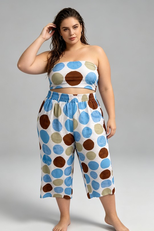 Pantacourts Femme Bleu 2W Paris 2WP603-1 IPM POIS Efashion Paris