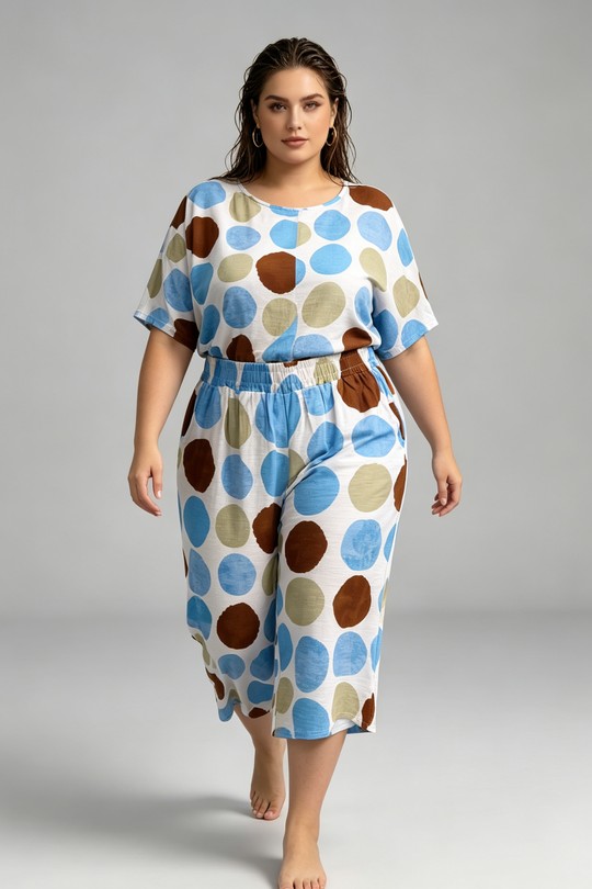 Pantacourts Femme Bleu 2W Paris 2WP603-1 IPM POIS Efashion Paris