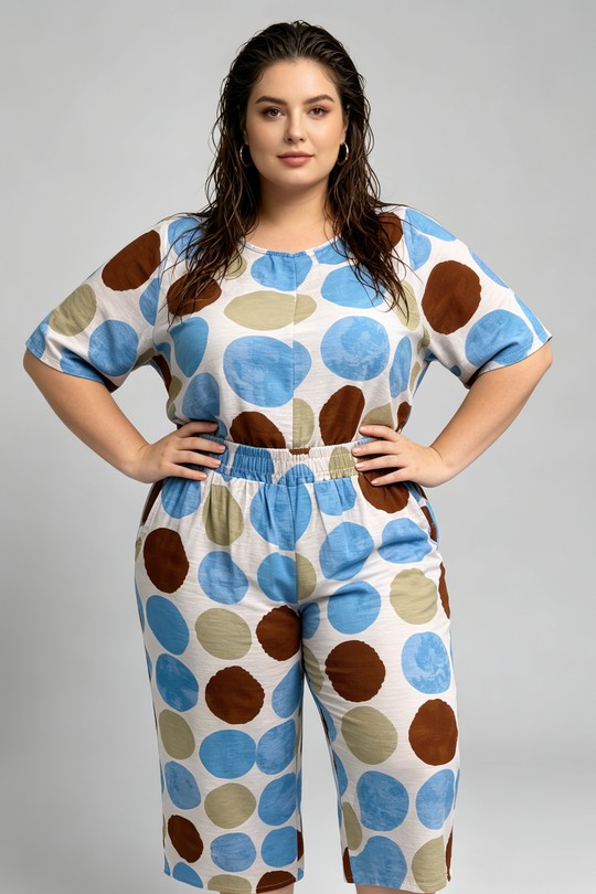 Pantacourts Femme Bleu 2W Paris 2WP603-1 IPM POIS Efashion Paris