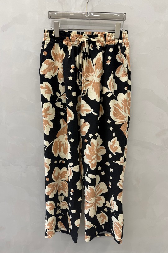 Pantalons Femme Noir 2W Paris 2WP601-1 FLEUR Efashion Paris