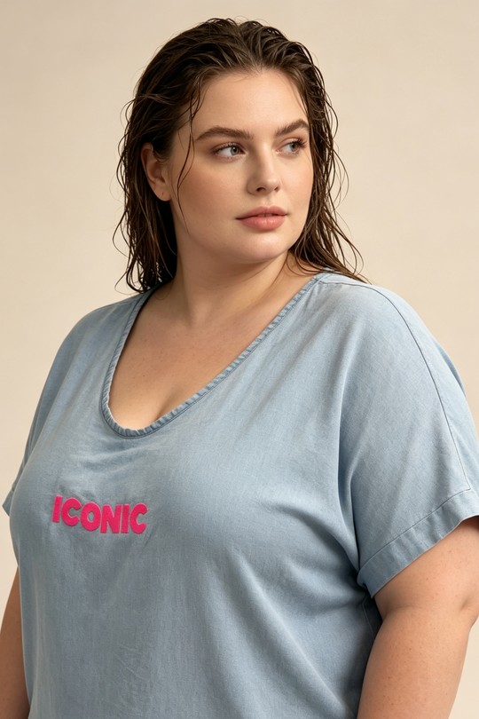 Camisetas Mujer Sky blue 2W Paris IT661862-BLEU CIEL Efashion Paris